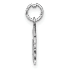 14K White Gold Graduation Cap and Diploma 2025 Charm