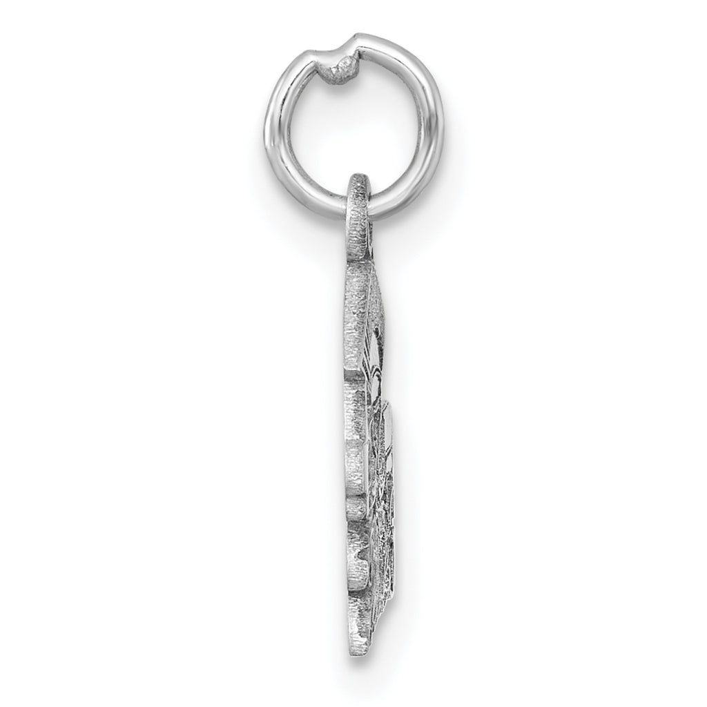 14K White Gold Graduation Cap and Diploma 2026 Charm