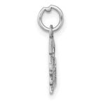 14K White Gold Graduation Cap and Diploma 2026 Charm