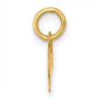 14k Polished and Satin Horizontal 2025 Charm