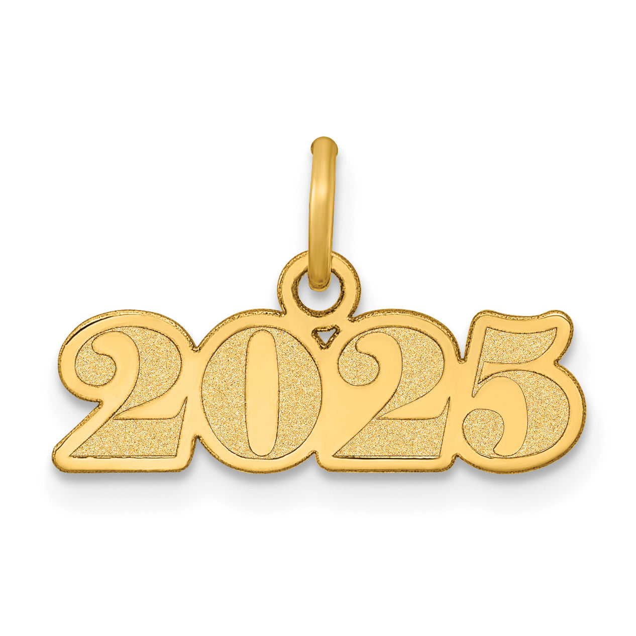 14k Polished and Satin Horizontal 2025 Charm Main image