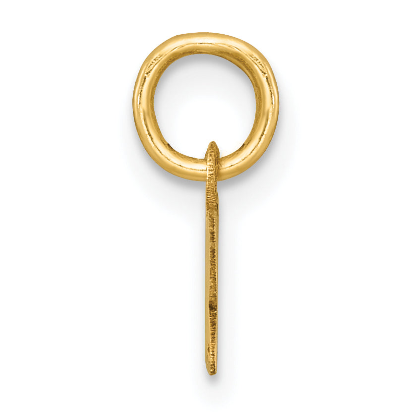 14k Polished and Satin Horizontal 2026 Charm Secondary image
