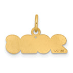 14k Polished and Satin Horizontal 2026 Charm