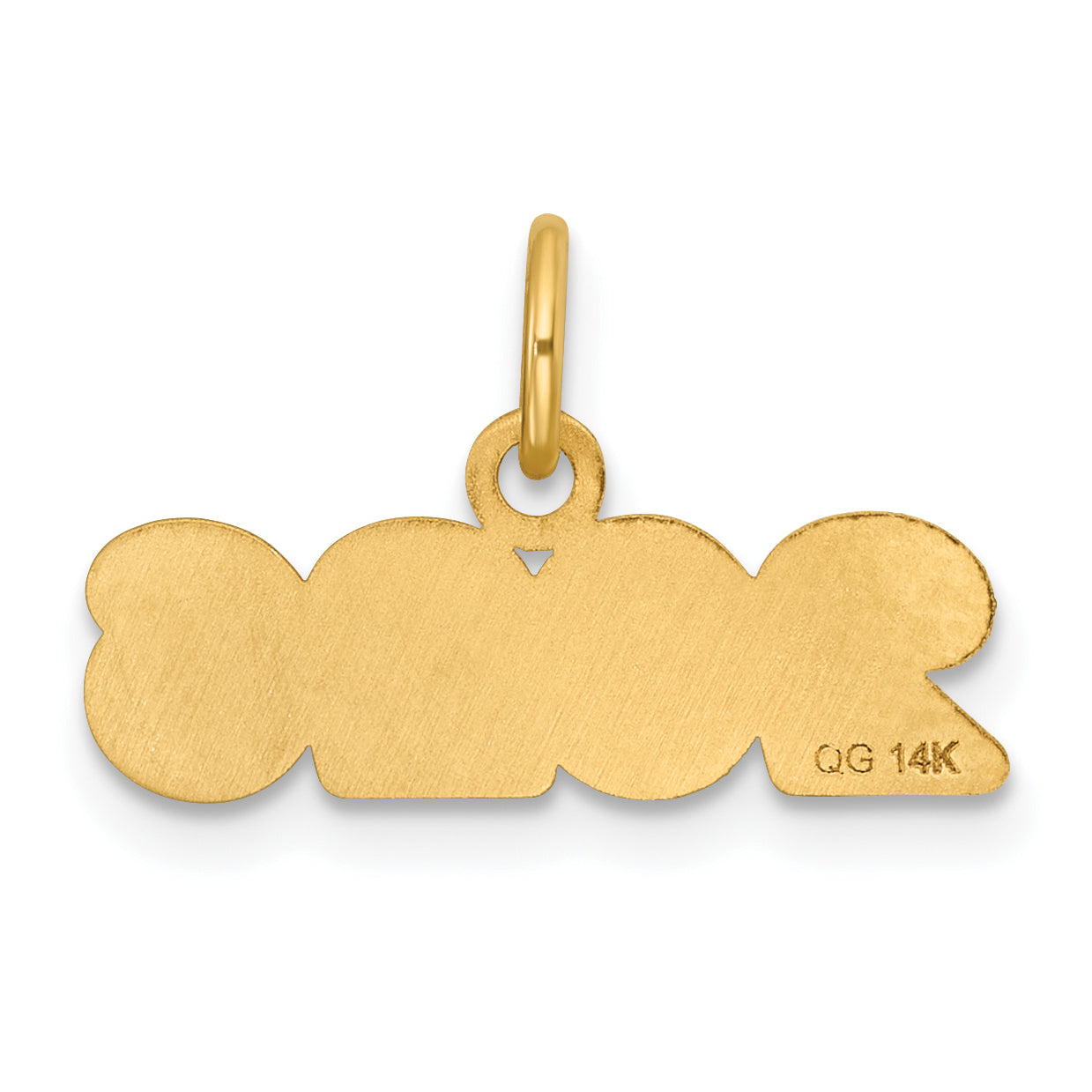 14k Polished and Satin Horizontal 2026 Charm