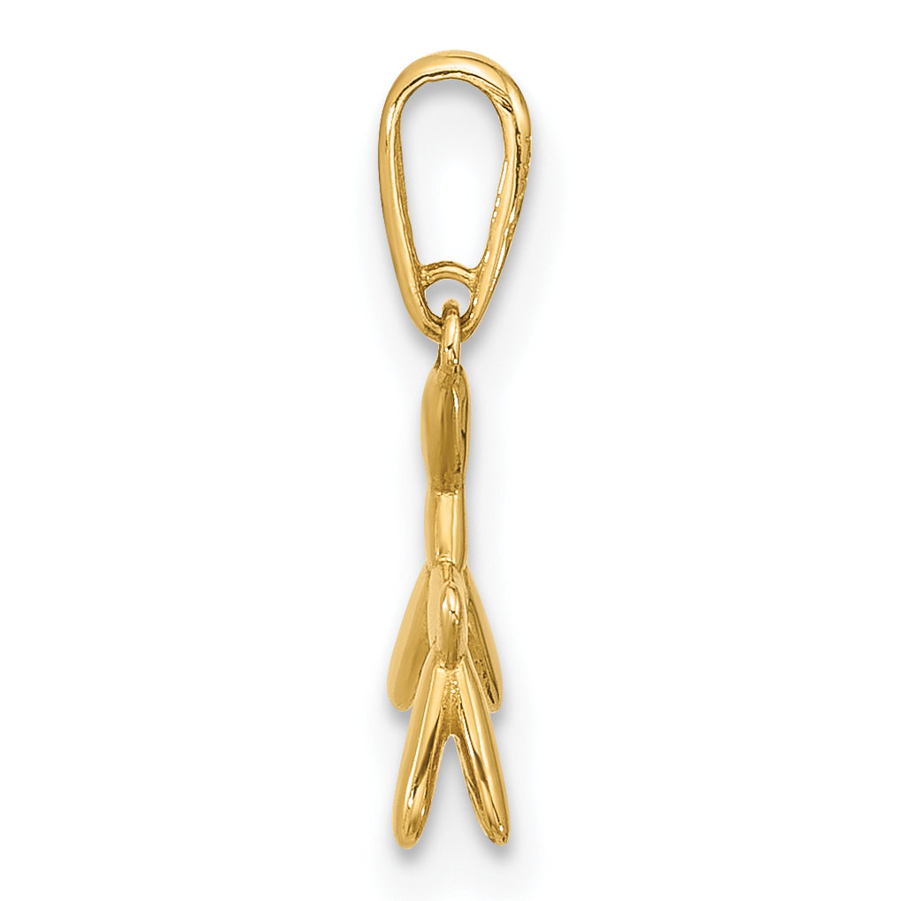 14K Polished 3D Balloon Puppy Pendant Charm Secondary image