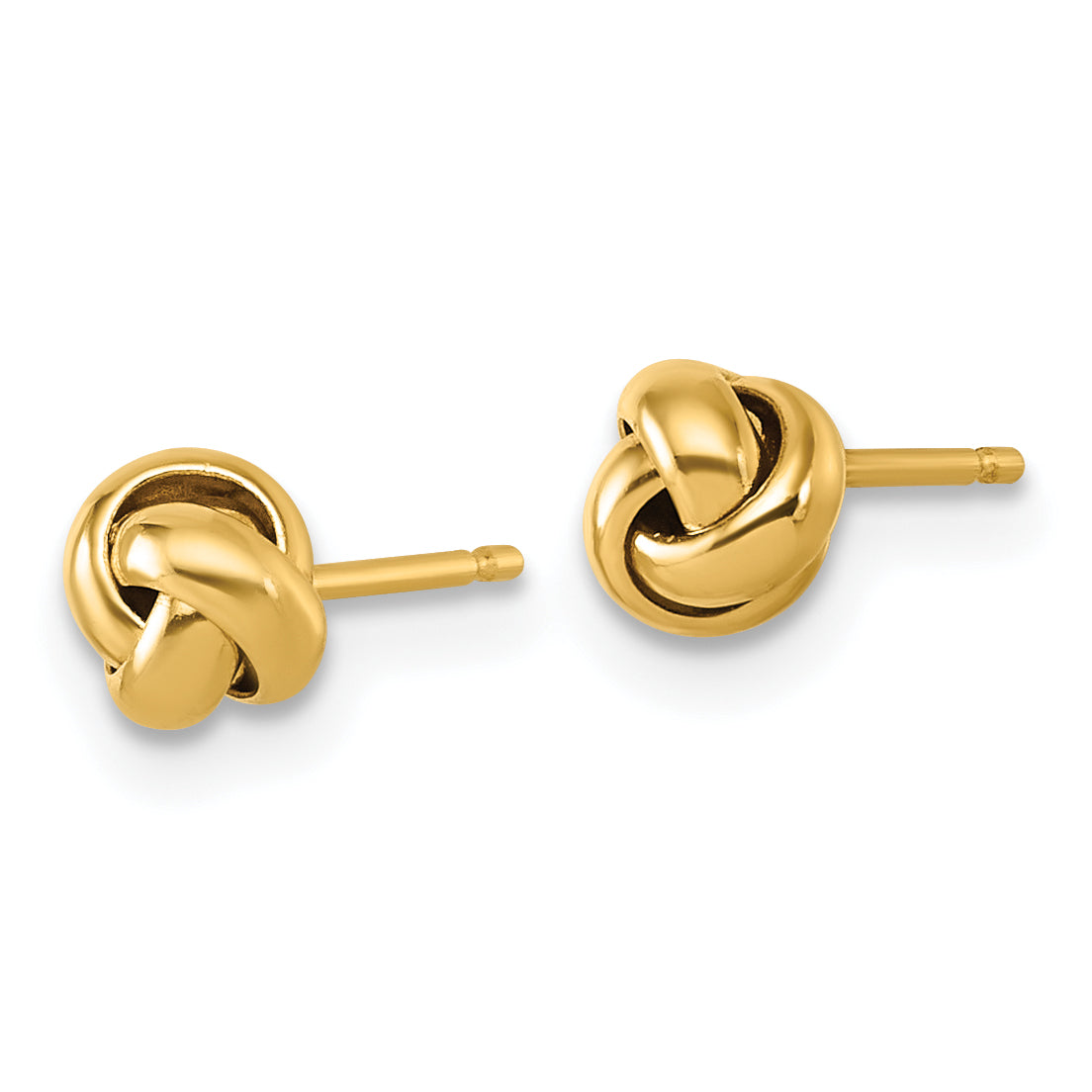 14K Polished Love Knot Post Earrings Secondary image