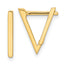 14K Polished Triangle Hoop Earrings
