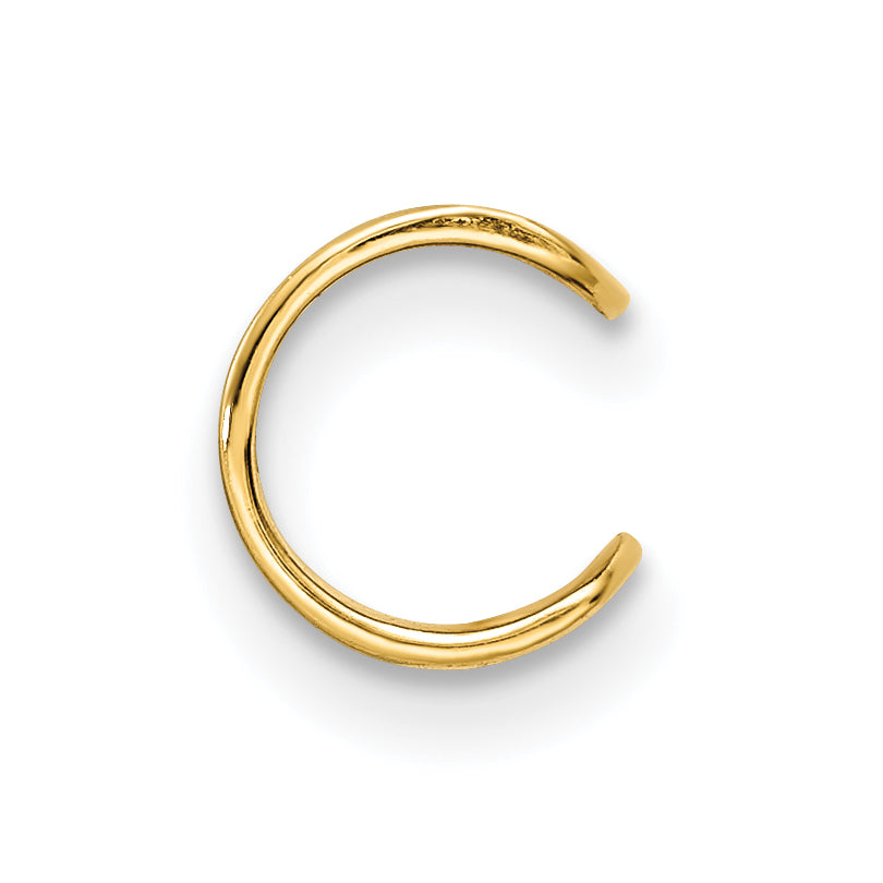 14k Polished Single Ear Cuff