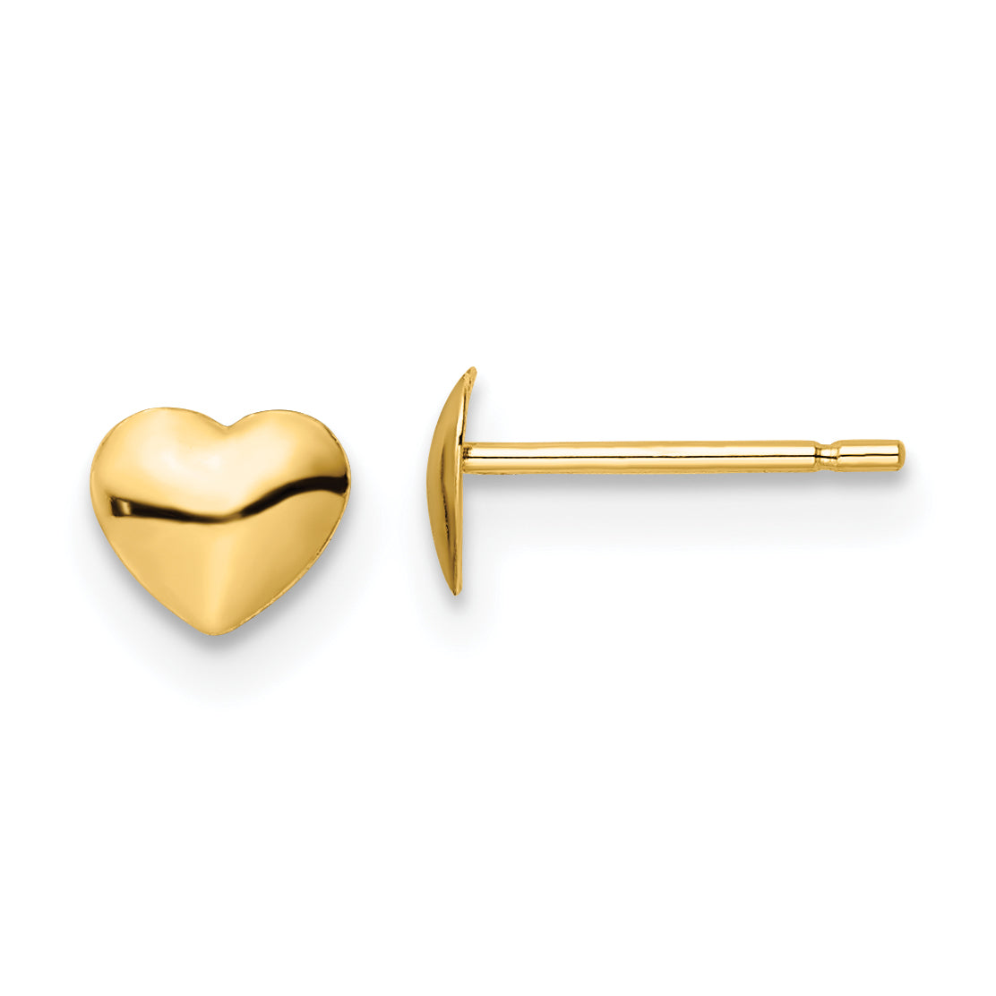 14K Polished Heart Post Stud Earrings Main image