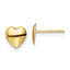 14K Polished Heart Post Earrings