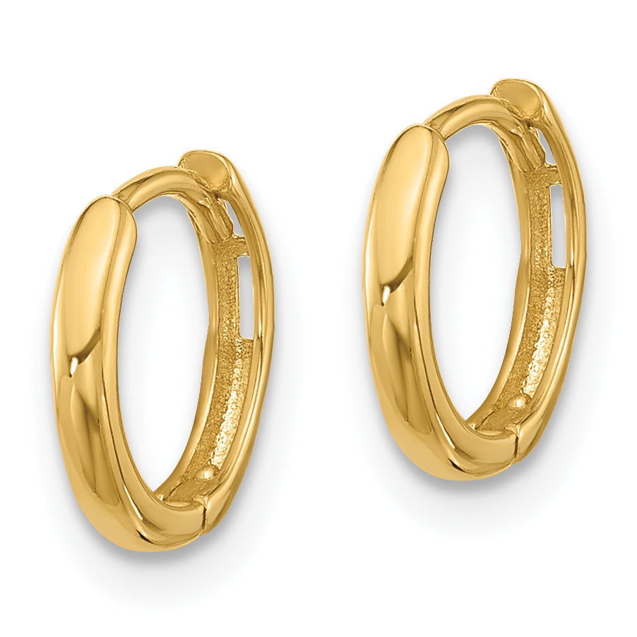 14K Hinged Hoop Earrings