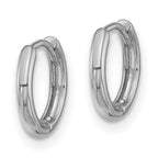14K White Gold Hinged Hoop Earrings