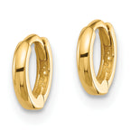 14k Polished 1.45x7.5mm Hinged Huggie Hoop Earrings