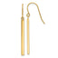 14K Bar Dangle Earrings