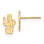 14K Polished Cactus Post Earrings
