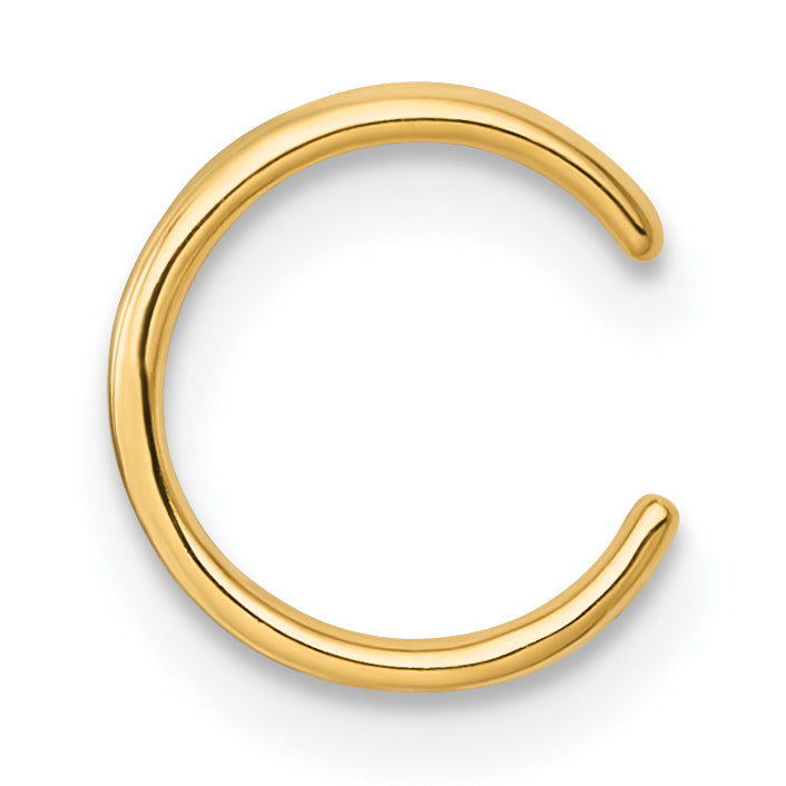 14k Polished Three Row Single Ear Cuff