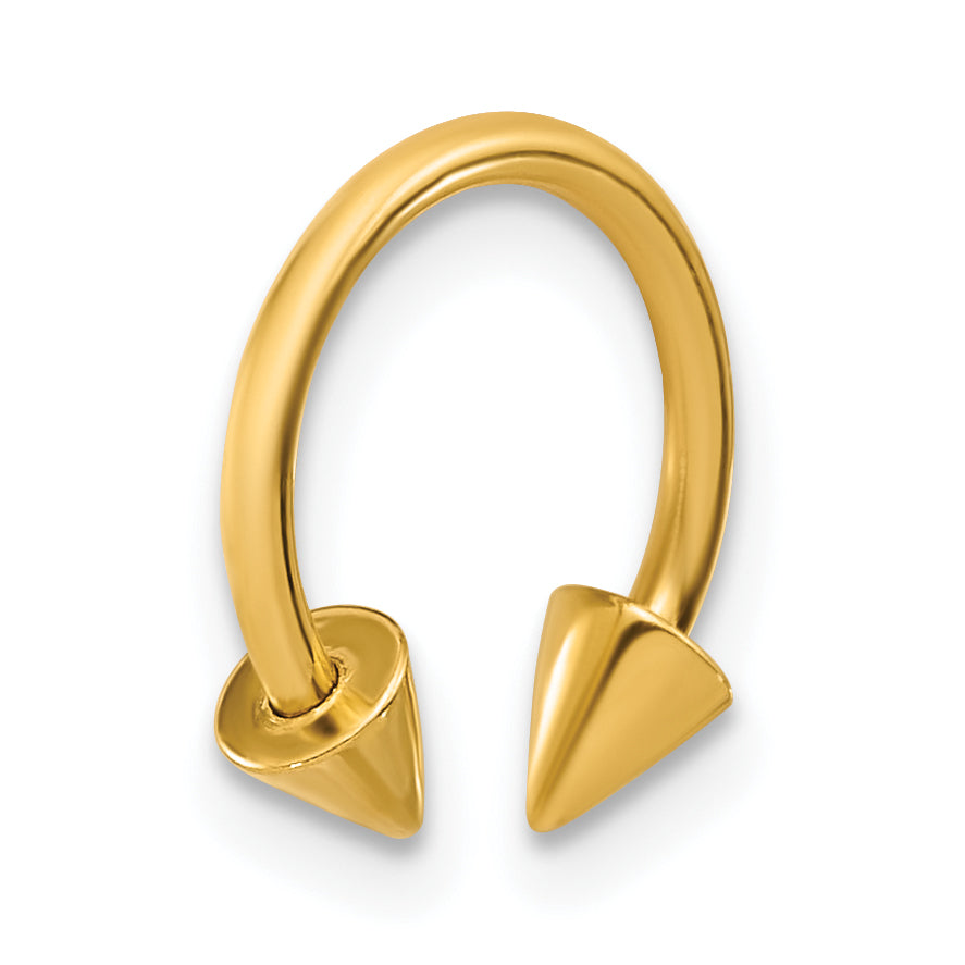 14k Polished 16 gauge Screw-Off End Pointed Ear Cuff/Body Jewelry Secondary image