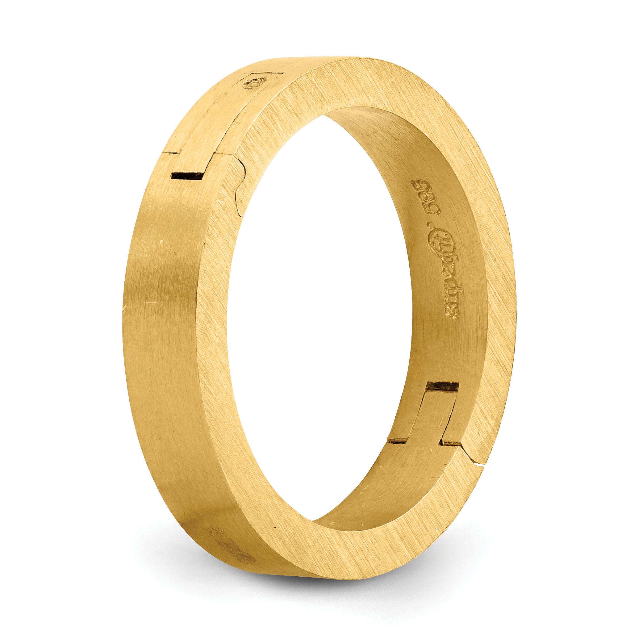 14k Yellow Gold 4mm CLIQ Hinged Shank