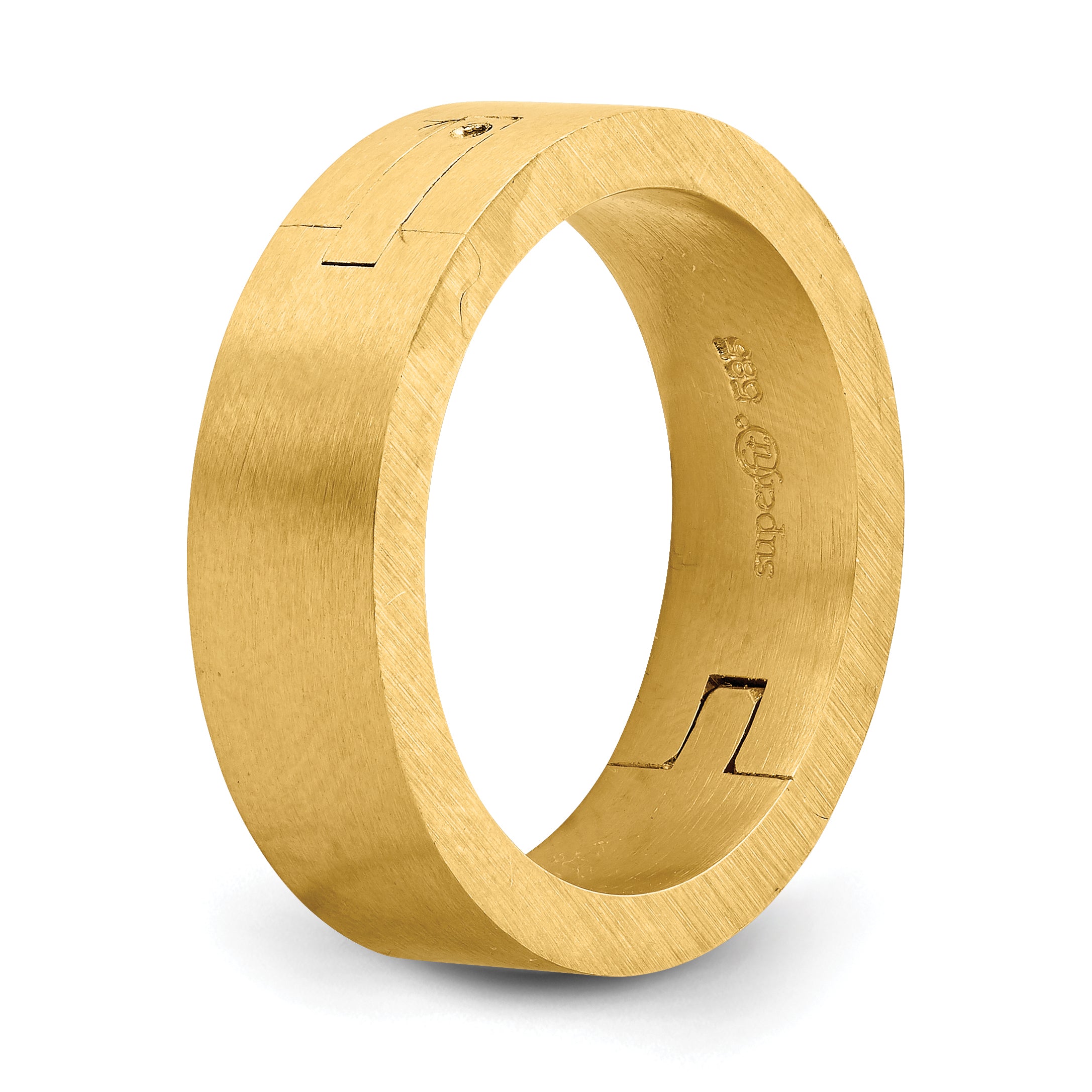 14k Yellow Gold 6mm CLIQ Hinged Shank