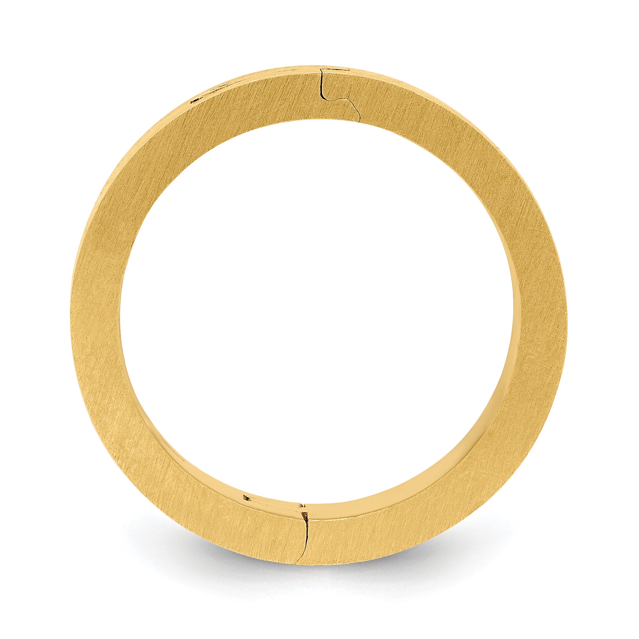 14k Yellow Gold 8mm CLIQ Hinged Shank Size 8.5 Secondary image