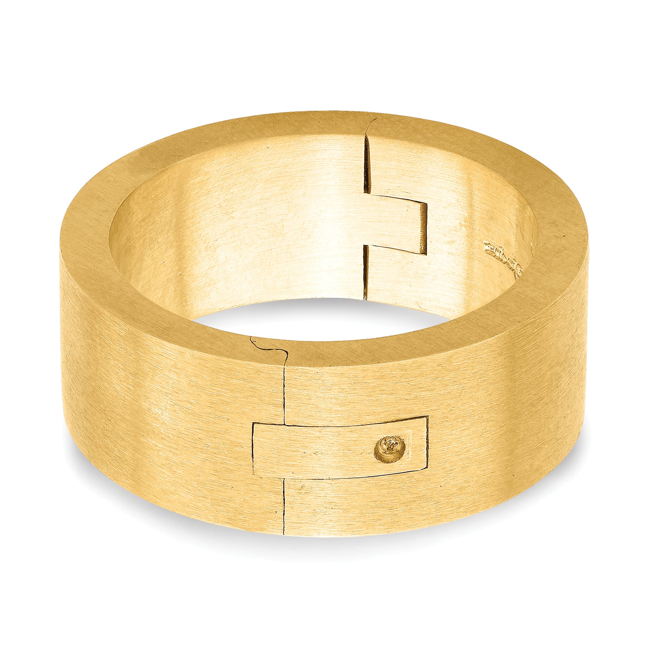 14k Yellow Gold 8mm CLIQ Hinged Shank Size 9.5