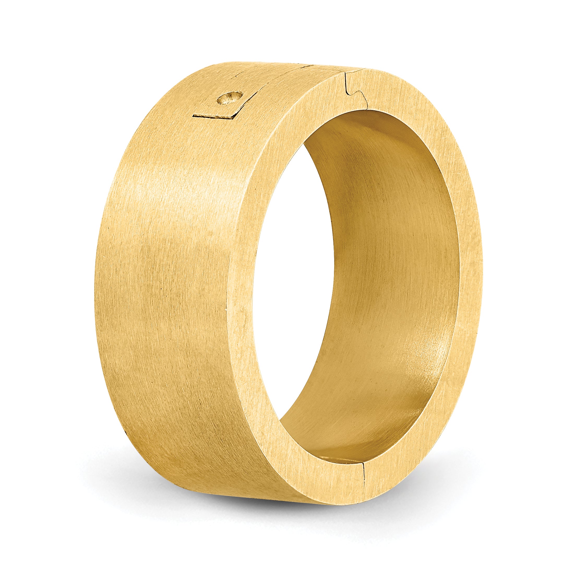 14k Yellow Gold 8mm CLIQ Hinged Shank Size 9.5