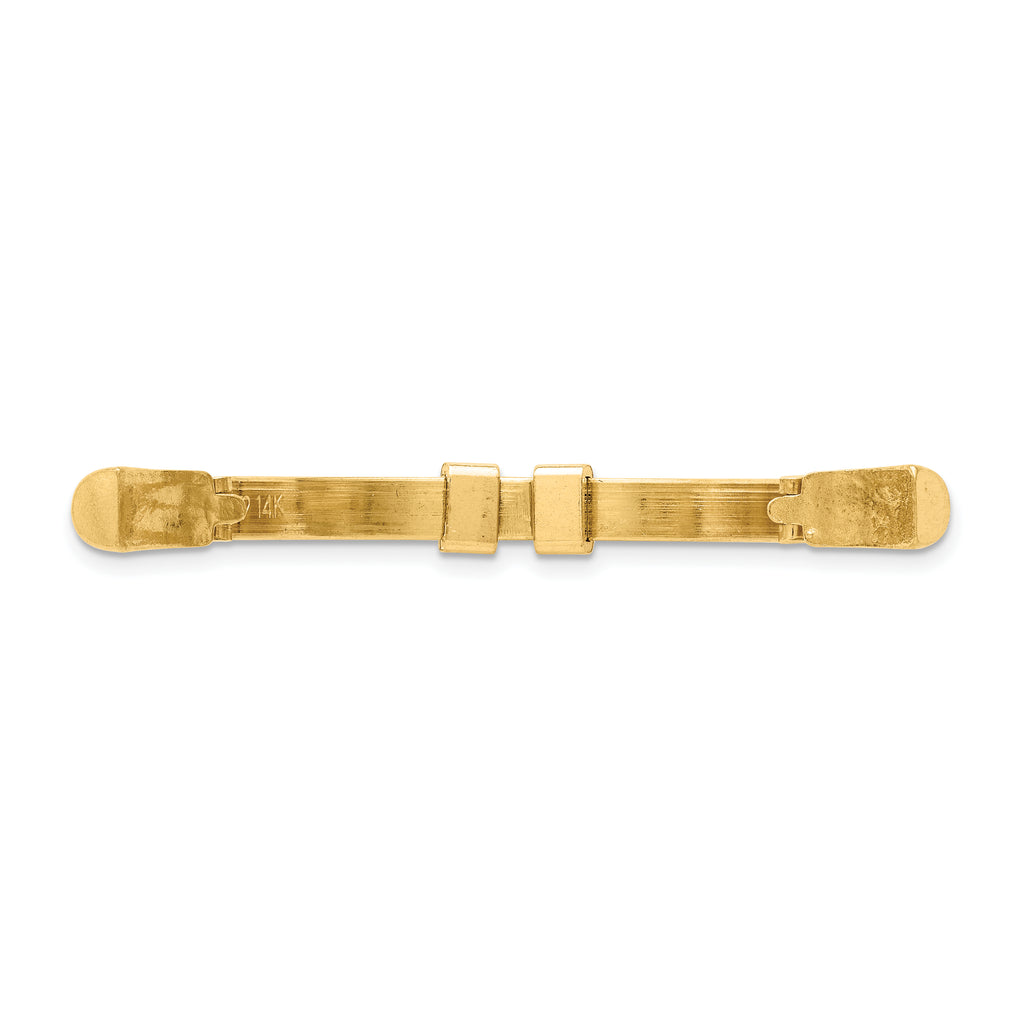 14k Yellow Gold 2.6mm Finger Size 5-7 Adjusto Shank