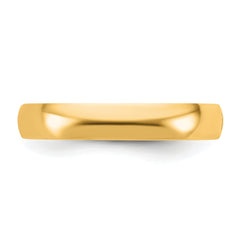 14ky CLIQ 4mm Hinged Half Round Wedding Band Size 9.5