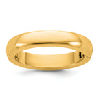 14ky CLIQ 4mm Hinged Half Round Wedding Band Size 9.5