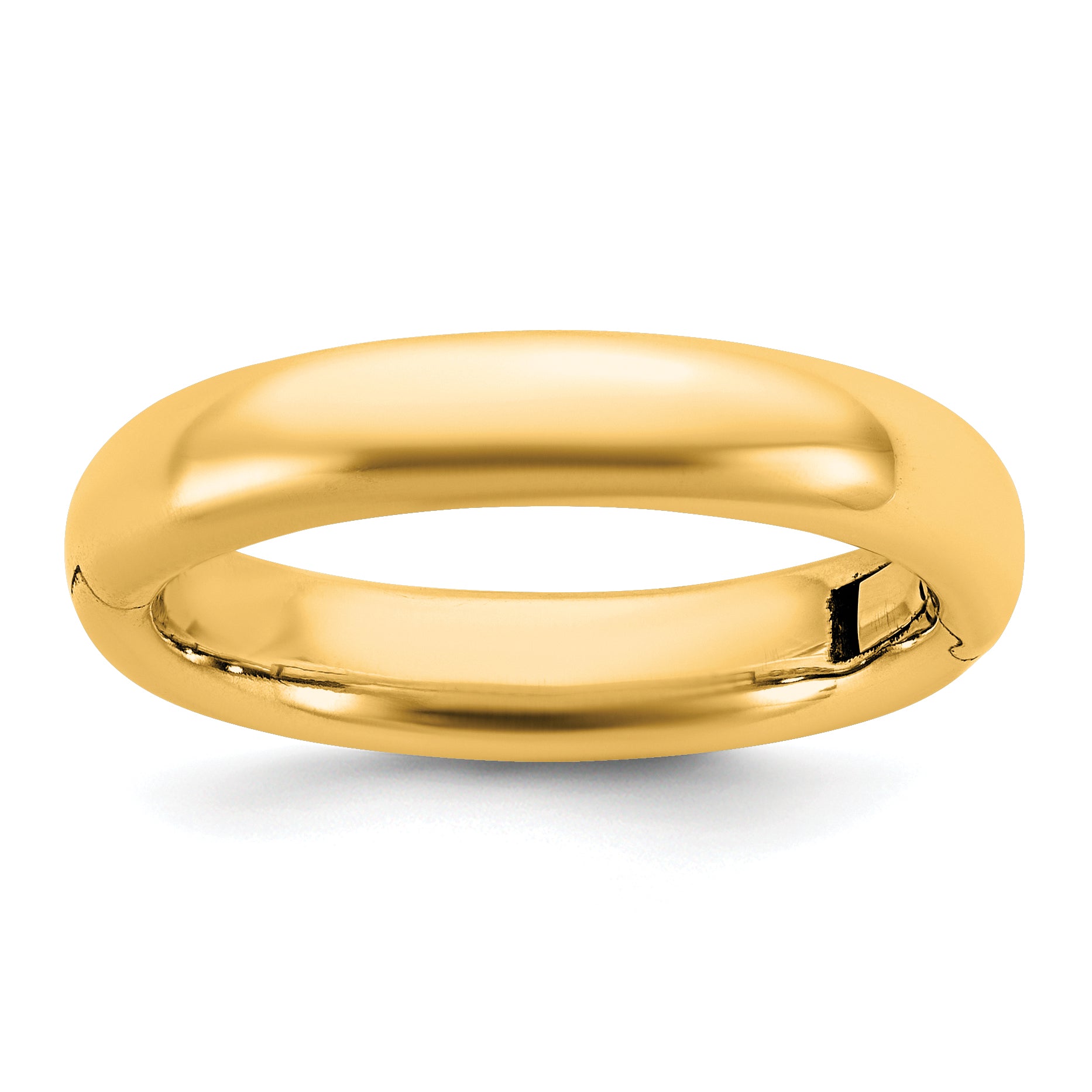 14ky CLIQ 4mm Hinged Comfort Fit Wedding Band Size 9.5 Main image