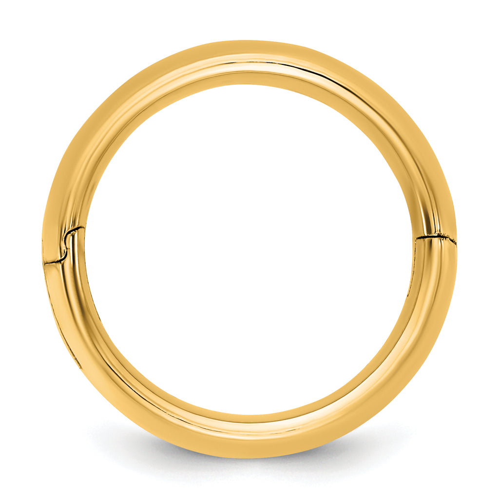 14K Yellow Gold Half-Round Comfort-Fit Wedding Band 8mm