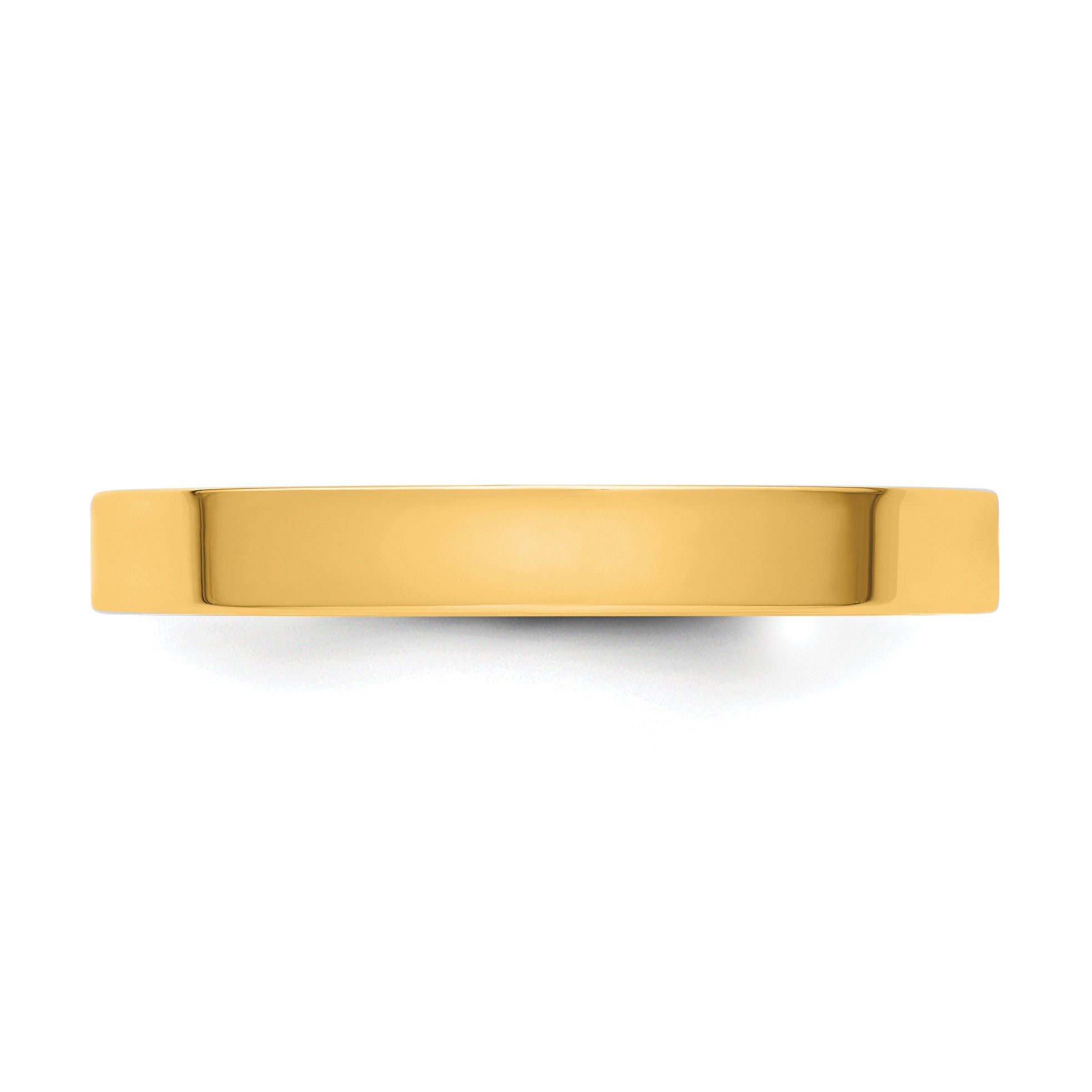 14ky CLIQ 3mm Hinged Flat Wedding Band Size 11