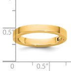 14ky CLIQ 3mm Hinged Flat Wedding Band Size 11