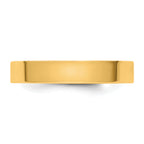 14ky CLIQ 4mm Hinged Flat Wedding Band Size 12
