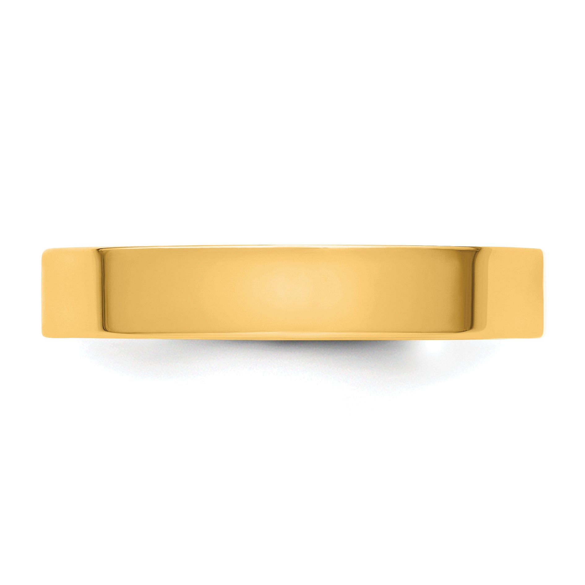 14ky CLIQ 4mm Hinged Flat Wedding Band Size 12