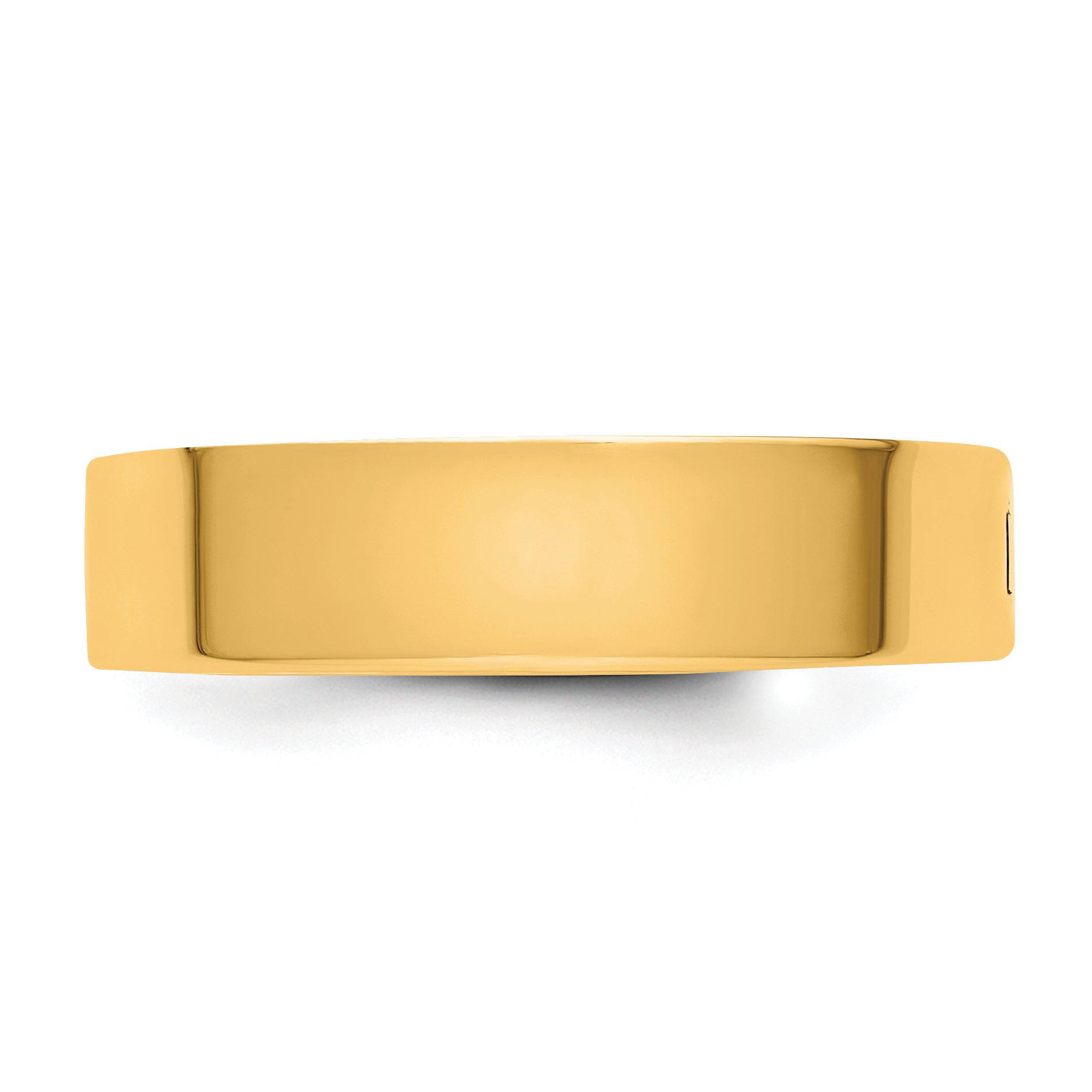 14ky CLIQ 5mm Hinged Flat Wedding Band Size 12.5