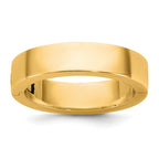 14ky CLIQ 5mm Hinged Flat Wedding Band Size 12.5