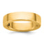 14ky CLIQ 5mm Hinged Flat Wedding Band Size 12.5