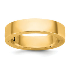 14ky CLIQ 5mm Hinged Flat Wedding Band Size 12.5