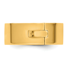 14ky CLIQ 8mm Hinged Flat Wedding Band Size 12.5