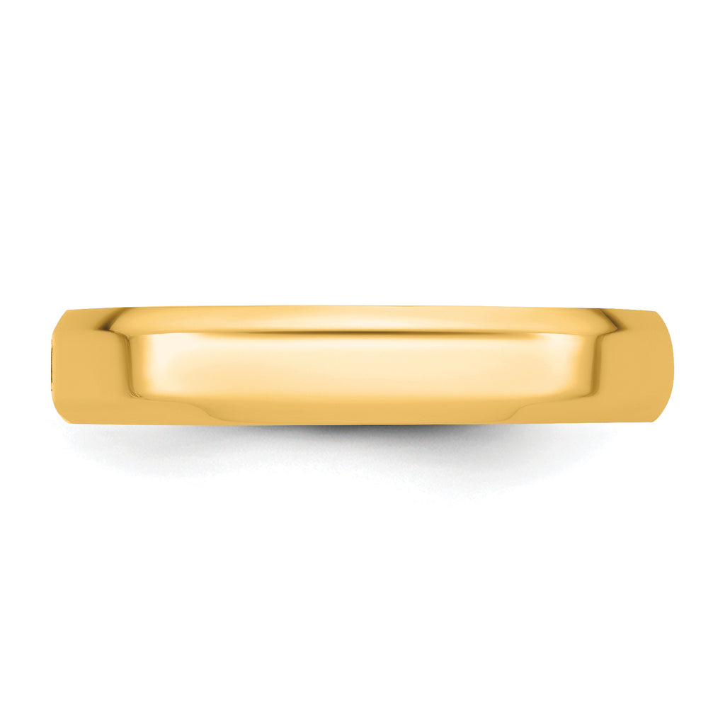 14ky CLIQ 4mm Hinged Beveled Edge Wedding Band Size 12