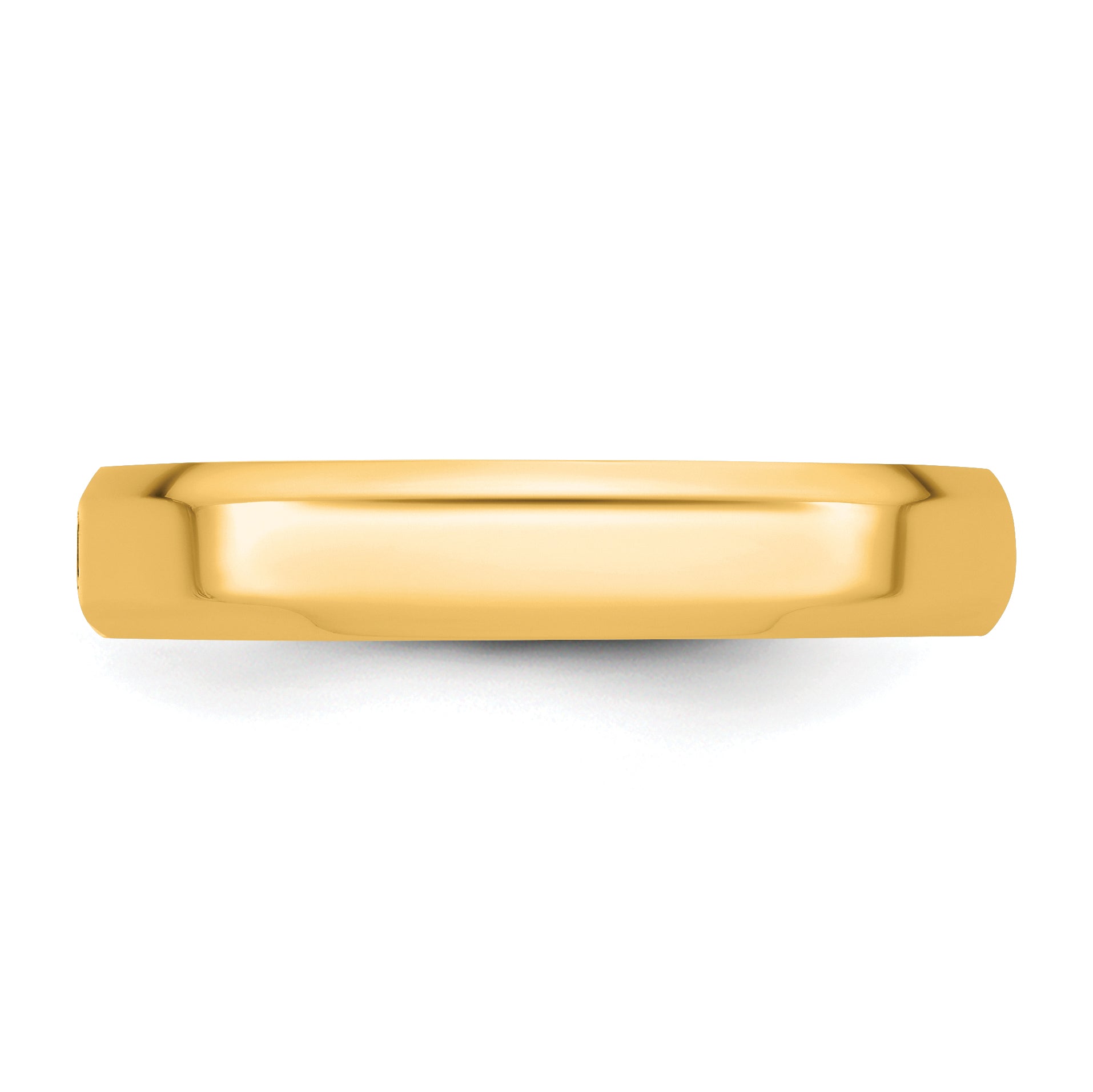 14ky CLIQ 4mm Hinged Beveled Edge Wedding Band Size 12