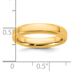 14ky CLIQ 4mm Hinged Beveled Edge Wedding Band Size 12