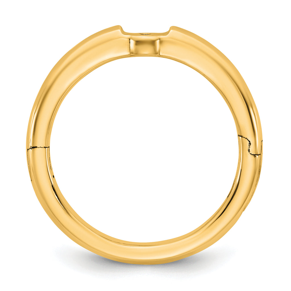 14ky CLIQ Low Profile Hinged Peg Set Engagement Ring Mounting (No Stones Included)