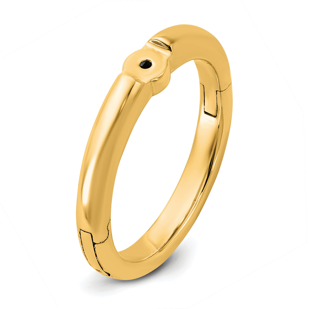 14ky CLIQ Low Profile Hinged Peg Set Engagement Ring Mounting (No Stones Included)