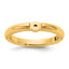 14ky CLIQ Low Profile Hinged Peg Set Engagement Ring Mounting (No Stones Included)
