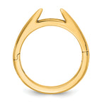 14ky CLIQ Hinged Cathedral Solitaire Peg Set Engagement Ring Mounting (No Stones Included)