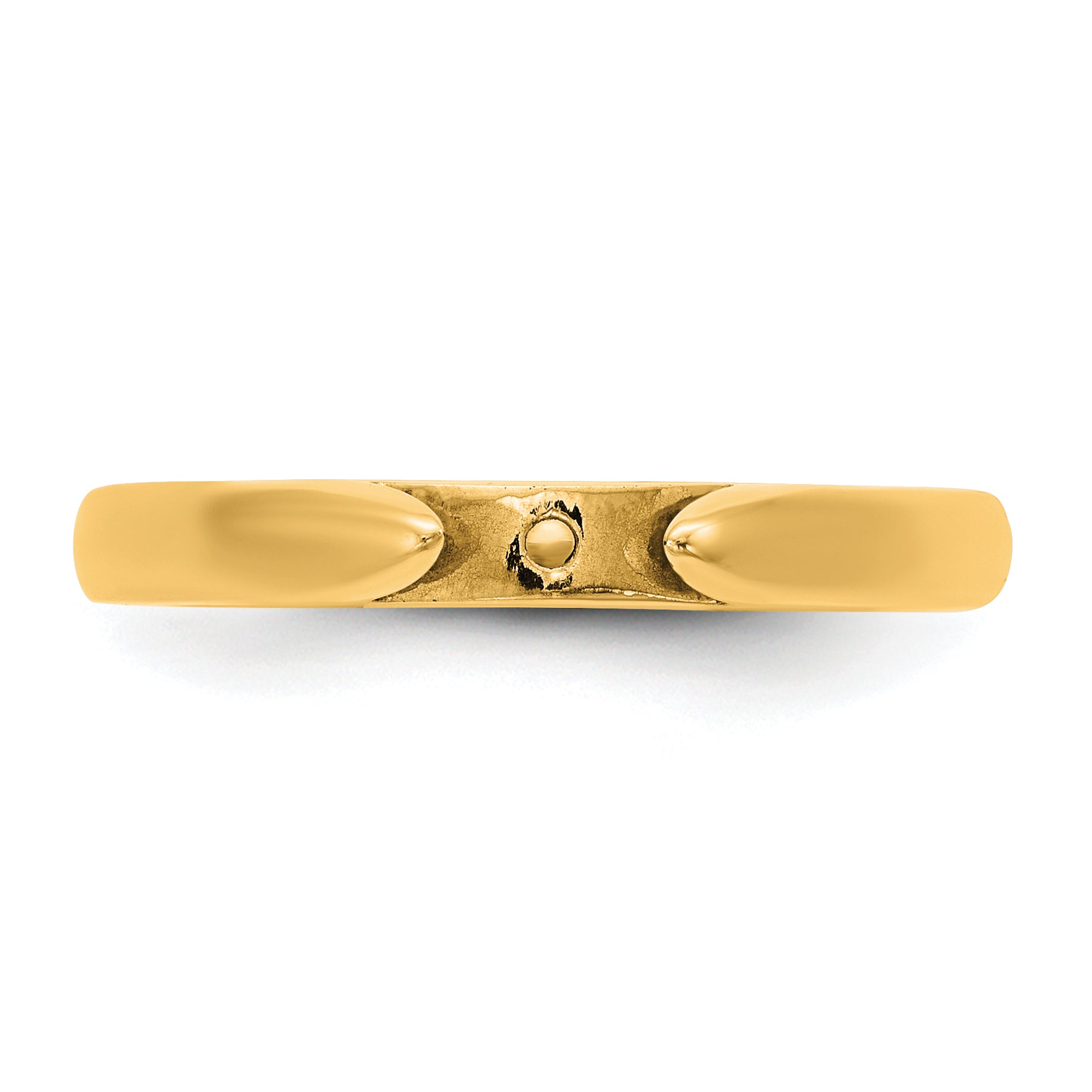 14ky CLIQ Hinged Cathedral Solitaire Peg Set Engagement Ring Mounting (No Stones Included)