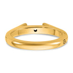 14ky CLIQ Hinged Cathedral Solitaire Peg Set Engagement Ring Mounting (No Stones Included)