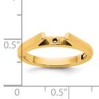 14ky CLIQ Hinged Cathedral Solitaire Peg Set Engagement Ring Mounting (No Stones Included)